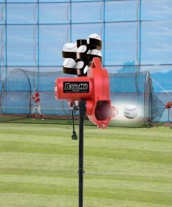 Heater Sports Heater BaseHit Pitching Machine W/ Xtender 24' Batting Cage BH499