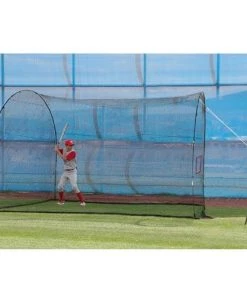 Heater Sports Pitching Machines W/ Batting Cage Heater Crusher Mini-Ball Machine W/ HomeRun 12' Batting Cage CR199