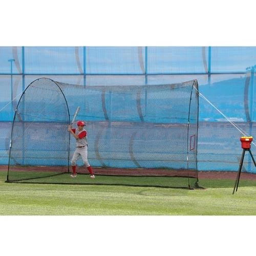 Heater Sports Pitching Machines W/ Batting Cage Heater Crusher Mini-Ball Machine W/ HomeRun 12' Batting Cage CR199