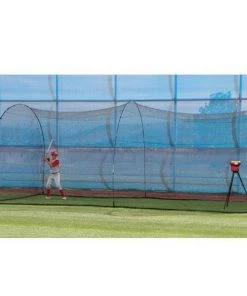 Heater Sports Heater Crusher Mini-Ball Machine W/ PowerAlley 22' Batting Cage CR299 Pitching Machines W/ Batting Cage