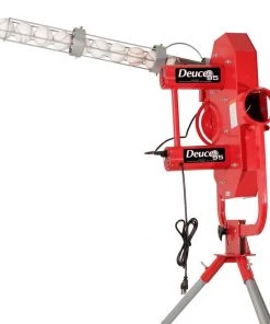 Heater Sports Heater Deuce 95 MPH 2 Wheel Curveball Pitching Machine W/ Auto Feeder DC899 Baseball Pitching Machines