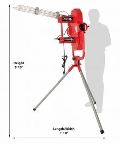 Heater Sports Heater Deuce 95 MPH 2 Wheel Curveball Pitching Machine W/ Auto Feeder DC899 Baseball Pitching Machines