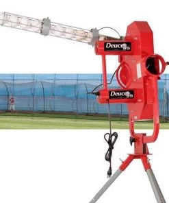 Heater Sports Heater Deuce 95 MPH Pitching Machine W/ Xtender 48' Batting Cage DC1499 Pitching Machines W/ Batting Cage