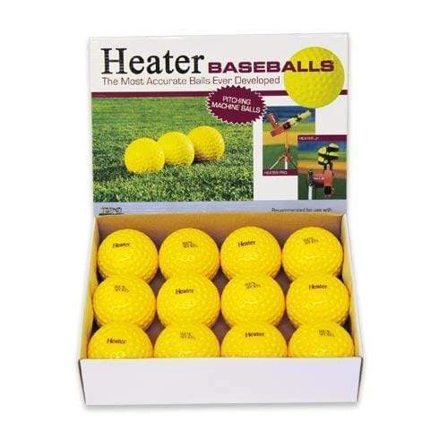 Heater Sports Heater Dimpled Pitching Machine Baseballs (1 Dozen) PMB29 Pitching Machine Balls