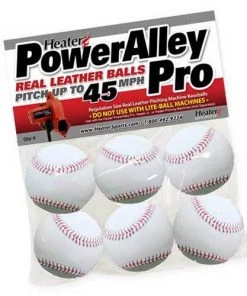 Heater Sports Pitching Machine Balls Heater PowerAlley Pro Leather Pitching Machine Baseballs PAPMBL44