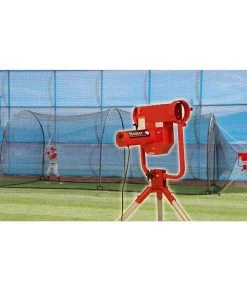 Heater Sports Pitching Machines W/ Batting Cage Heater Pro Curveball Baseball Pitching Machine W/ Xtender 24' Batting Cage HTRPRO799NBF
