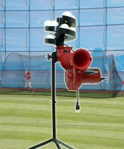 Heater Sports Pitching Machines W/ Batting Cage Heater Slider Lite 360 Baseball Machine W/ PowerAlley 22' Batting Cage SL359