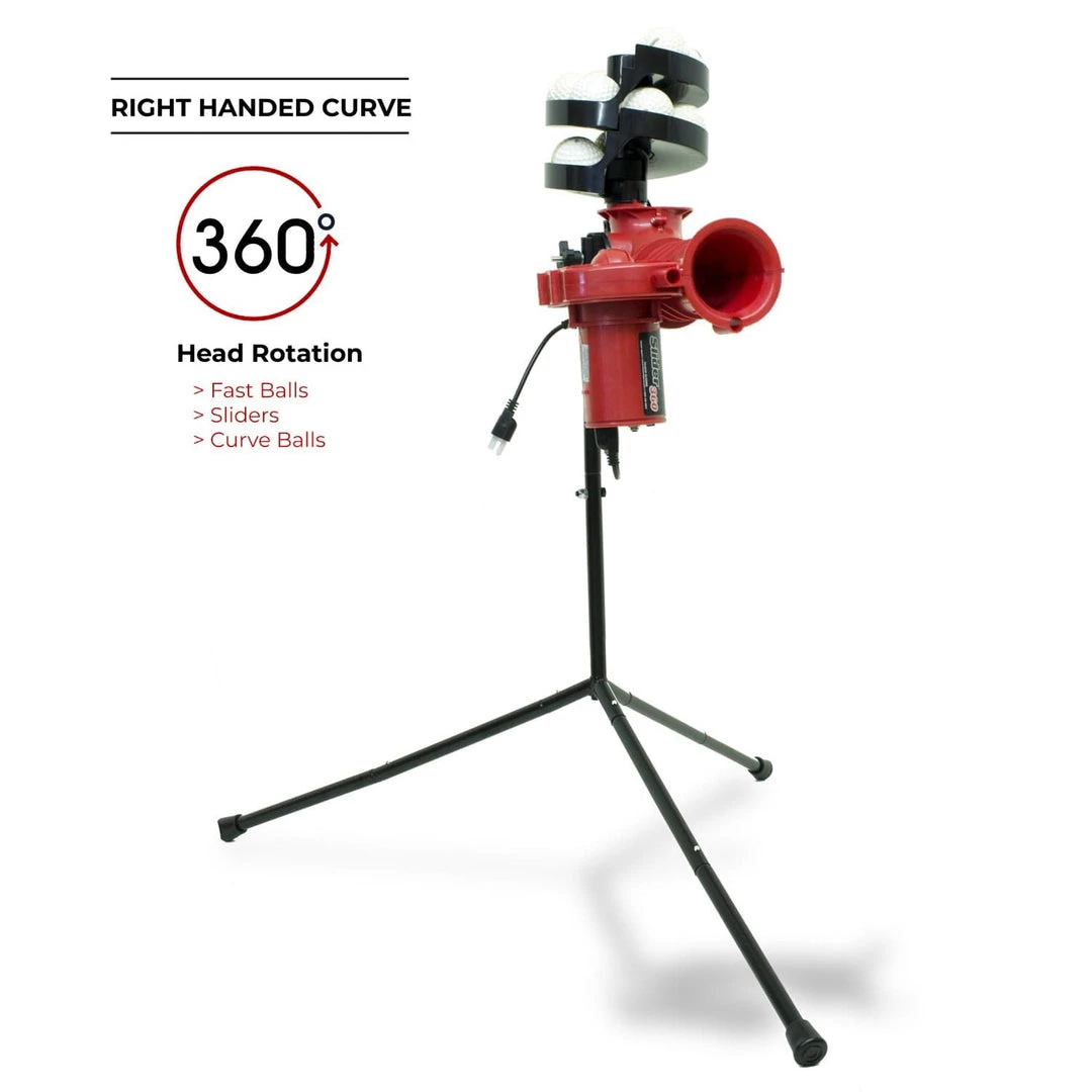 Heater Sports Heater Slider Lite 360 Baseball Pitching Machine W/ Auto Feeder SL129BB