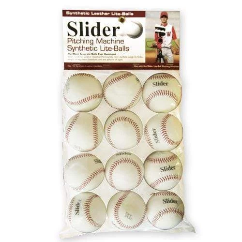 Heater Sports Heater Slider Lite Synthetic Leather Baseballs (1 Dozen) SLB49 Pitching Machine Balls