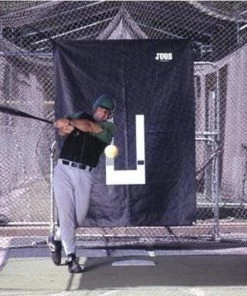 JUGS Sports JUGS Backdrop And Pitcher's Trainer Backstop A0010 Rubber & Vinyl Backstops