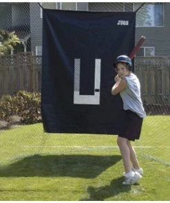 JUGS Sports JUGS Backdrop And Pitcher's Trainer Backstop A0010 Rubber & Vinyl Backstops