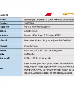 Newstripe LineRider GPS+ Sport Field Marking System 10005208