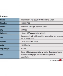 Field Line Striping Machines Newstripe NewLiner 100lb. 4-Wheel Heavy-Duty Dry Line Marker 10001745