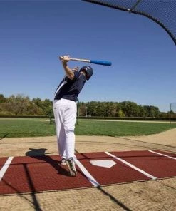 ProMounds 12' X 6' Pro Lined Artificial Turf Baseball Batting Mat