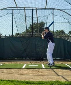 ProMounds 12' X 6' Pro Lined Artificial Turf Baseball Batting Mat