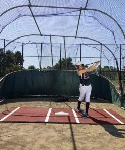 ProMounds 12' X 7' Pro Lined Artificial Turf Softball Batting Mat Batting Mats