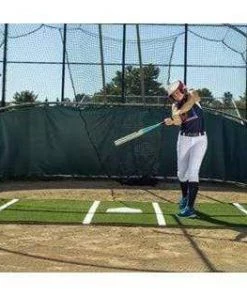 ProMounds 12' X 7' Pro Lined Artificial Turf Softball Batting Mat Batting Mats