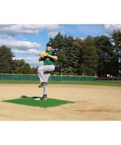 PORTABLE PITCHING MOUNDS ProMounds 6" Green Bronco Baseball Pitching Mound MP2029G
