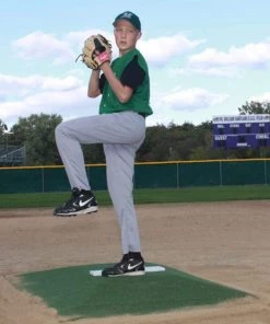 PORTABLE PITCHING MOUNDS ProMounds 6" Green Bronco Baseball Pitching Mound MP2029G