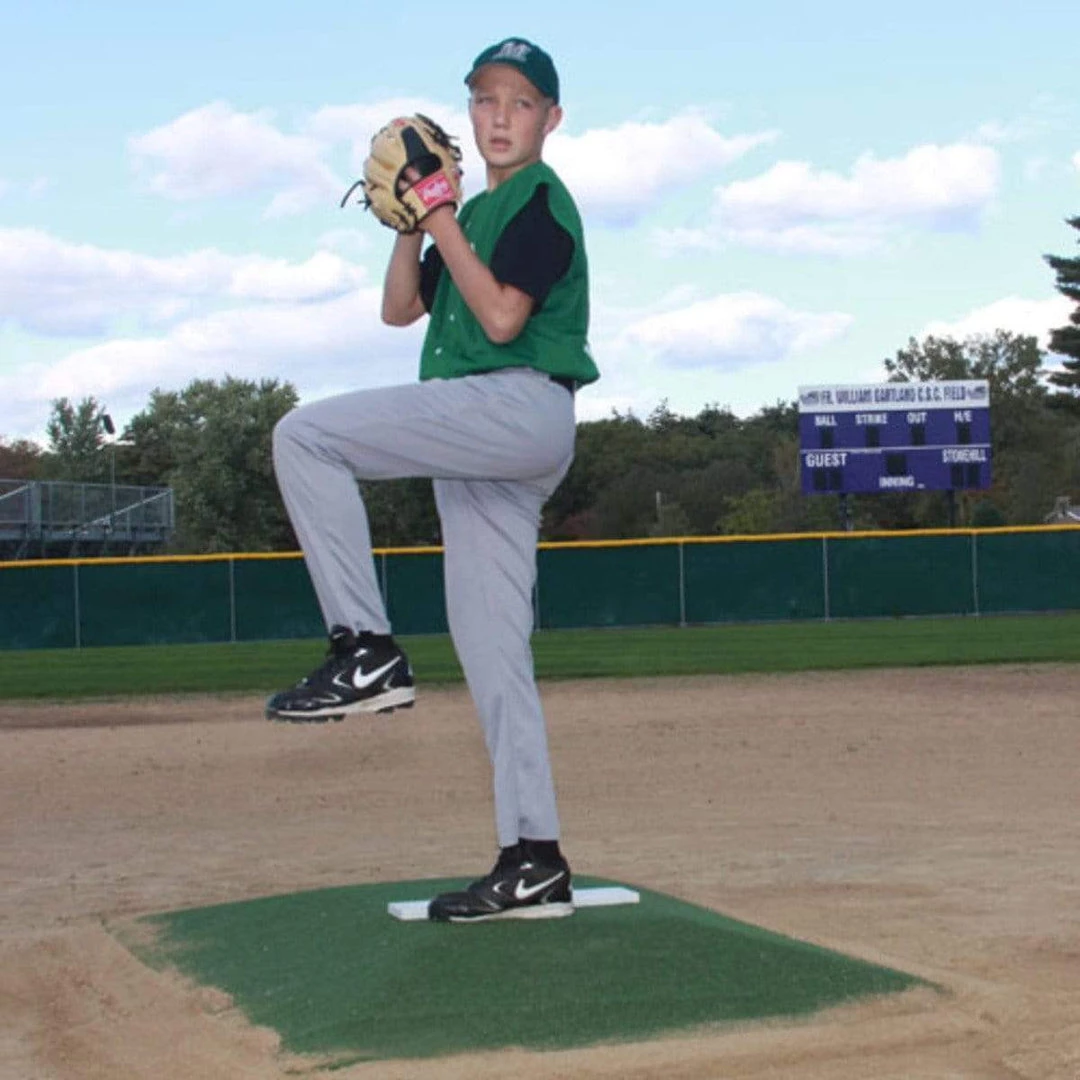 PORTABLE PITCHING MOUNDS ProMounds 6" Green Bronco Baseball Pitching Mound MP2029G