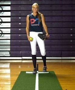 ProMounds Jennie Finch Fastpitch Softball Pitching Mat W/ Powerline MP2036