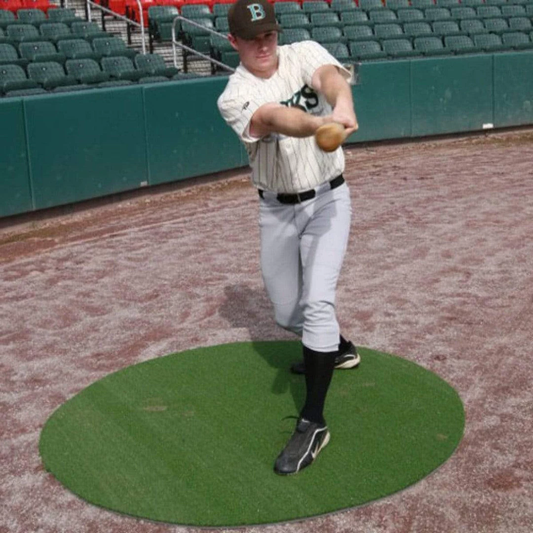 Batting Mats ProMounds 6' On Deck Circles Plain Green Turf (set Of 2)