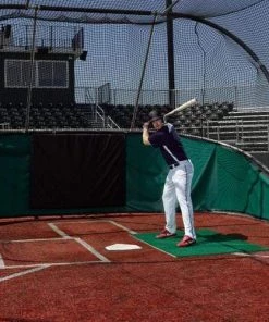 ProMounds Premium Stance Batting Mats Green Turf