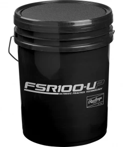 Rawlings 6 Gallon Collegiate Flat Seam Ball/Bucket Combo FSR100UPBUCK24 Pitching Machine Balls