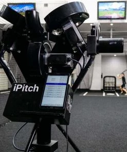 Baseball Pitching Machines Spinball IPitch Smart Baseball 3 Wheel Pitching Machine IPBB