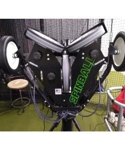 Baseball Pitching Machines Spinball IPitch Smart Baseball 3 Wheel Pitching Machine IPBB