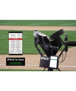 Baseball Pitching Machines Spinball IPitch Smart Baseball 3 Wheel Pitching Machine IPBB