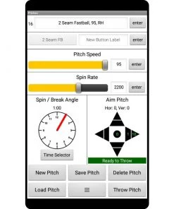 Baseball Pitching Machines Spinball IPitch Smart Baseball 3 Wheel Pitching Machine IPBB