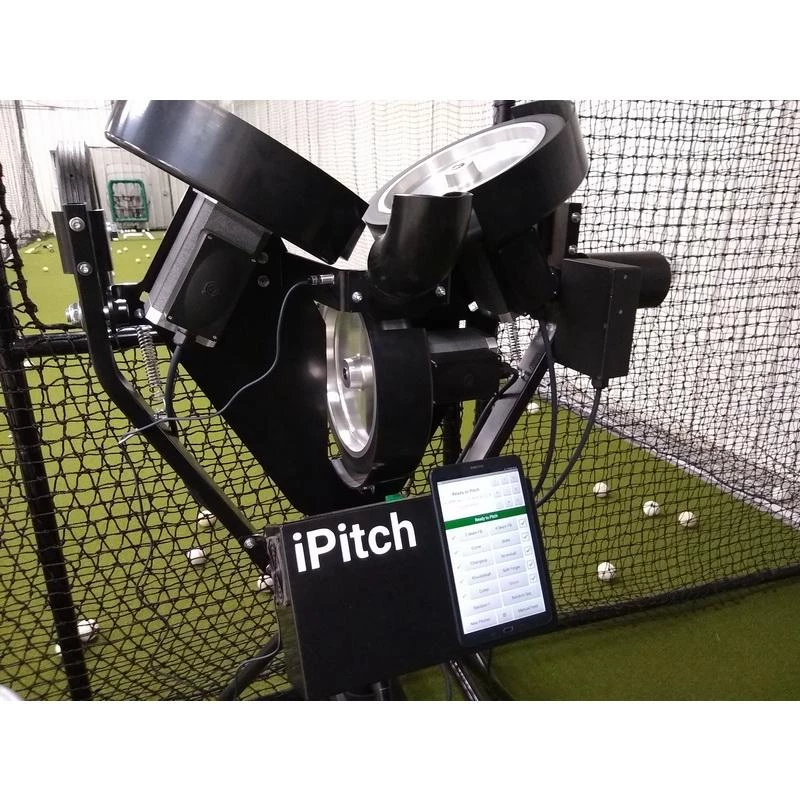 Baseball Pitching Machines Spinball IPitch Smart Baseball-XL 3 Wheel Pitching Machine IPXL