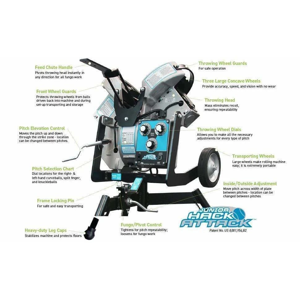 Sports Attack Junior Hack Attack Softball Pitching Machine 112-1100