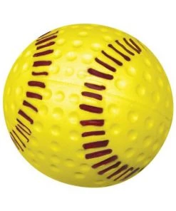Sports Attack Optic Yellow 12" Dimpled Seamed Softball (1 Dozen) 110-4002