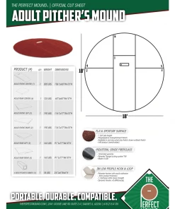 The Perfect Mound Adult Professional Baseball Portable Pitching Mound