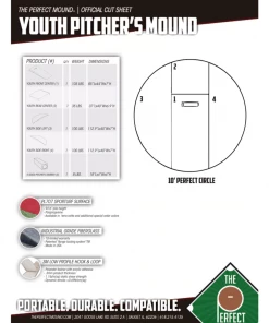 The Perfect Mound Youth Little League Portable Pitching Mound YM104 PORTABLE PITCHING MOUNDS