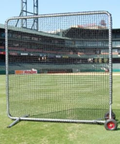 Trigon Sports Infield Protection Screens Trigon 10' X 10' ProCage Pro Protective Field Screen W/ Wheels BFPRO10