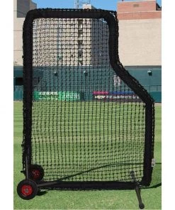 Trigon Sports Baseball L-Screens Trigon 5’x 7’ ProCage Mini Protective L-Screen W/ Wheels & Padding BLPRO57