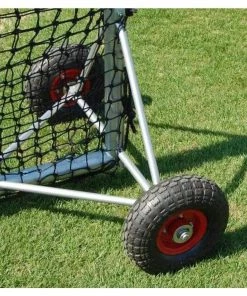Trigon Sports Trigon 8' X 8' ProCage “Ole 96er” PRO L-Screen W/ Wheels BLPRO96 Baseball L-Screens