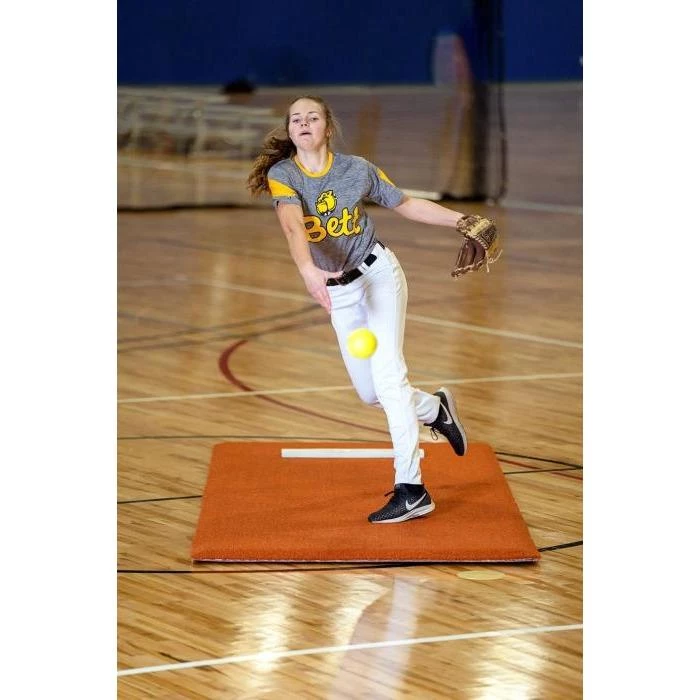 True Pitch Mounds True Pitch Portable Fastpitch Softball Pitching Mat Fastpitch Softball Mats